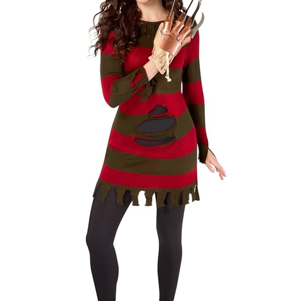 Women's Ms. Freddy Krueger Costume, women’s size small